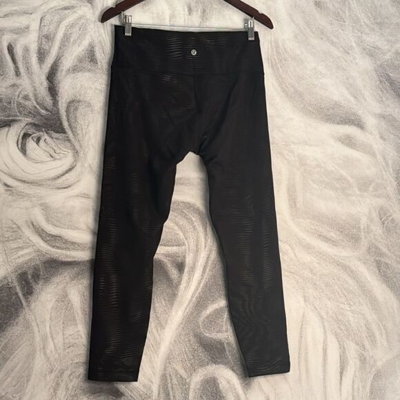 Lululemon Wunder Train High-Rise Tight 25" Foil size 4 Foil Black NWT - Picture 2 of 6